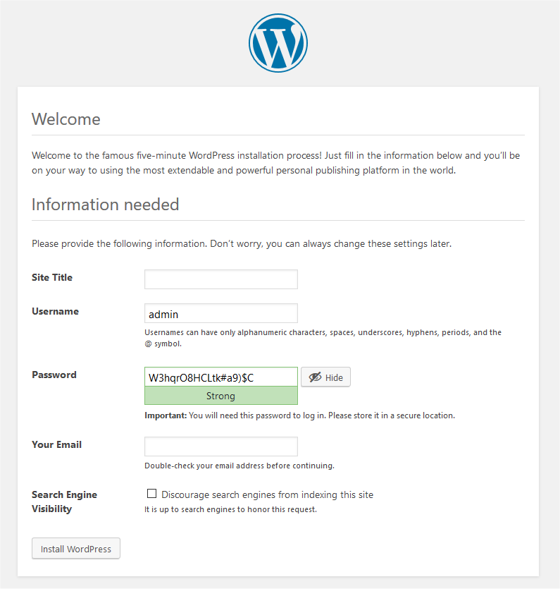 WordPress + Docker 快速搭建网站教程